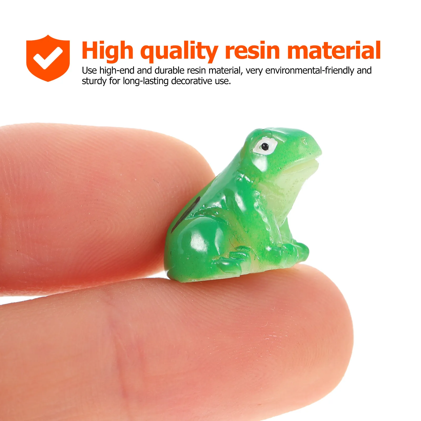 15Pcs Frog Decoration Resin Micro Landscape Adornment for Garden Bonsai Terrarium Reptile Enclosure