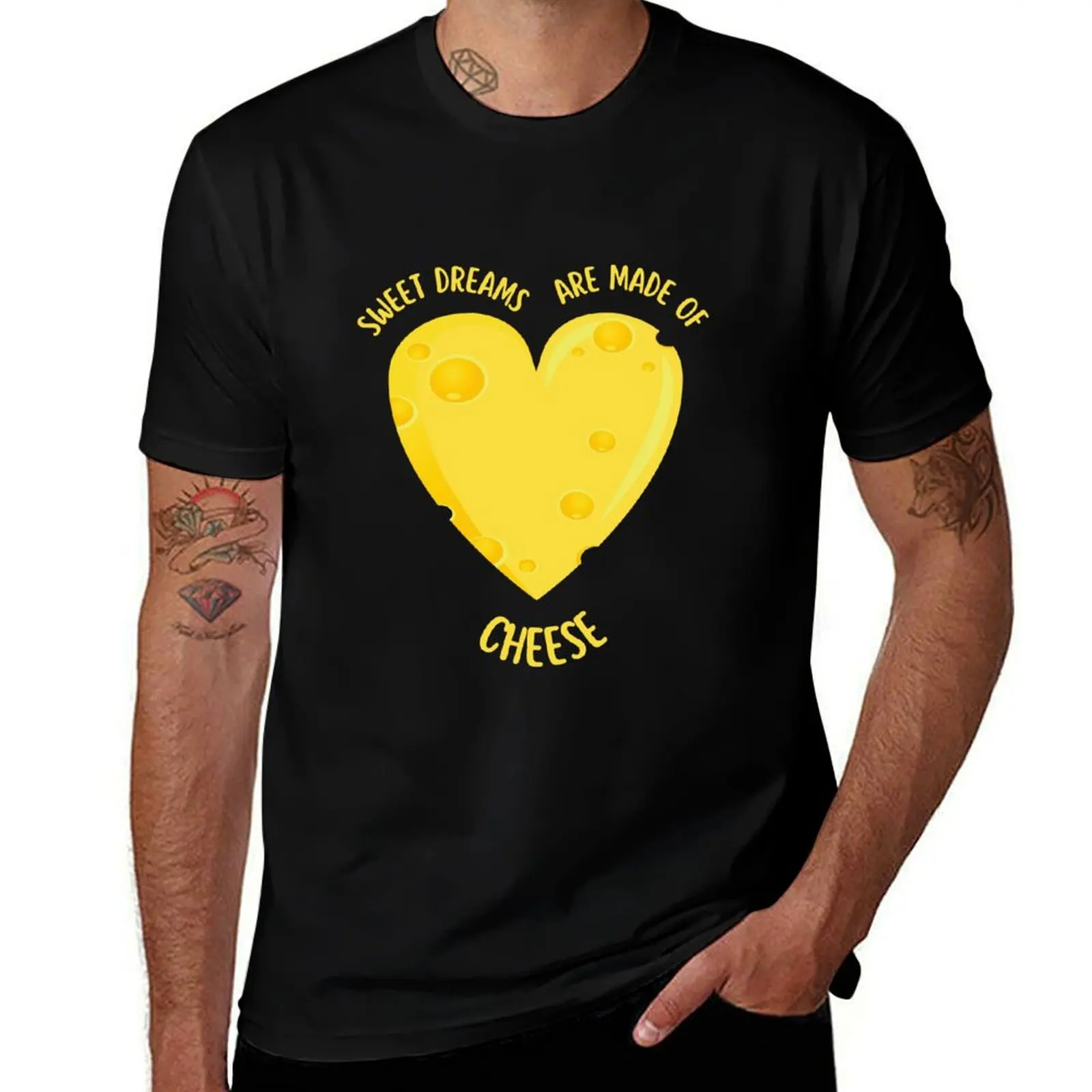 

Sweet dreams are made of cheese heart T-Shirt t shirt for man man t shirt cotton high quality t shirt custom print T-Shirt