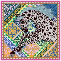 Bufanda de unicornio y caballo a la moda europea de 130cm, chal multiusos para mujer, bufanda de viaje con protección solar, regalo para las cuatro estaciones