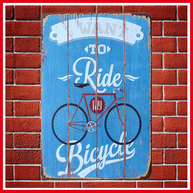 

New Vintage TO RIDE CYCLES Metal Signs Home Decor Vintage Tin Signs Pub Vintage Decorative Plates Metal Wall Art 20x30cm Poster