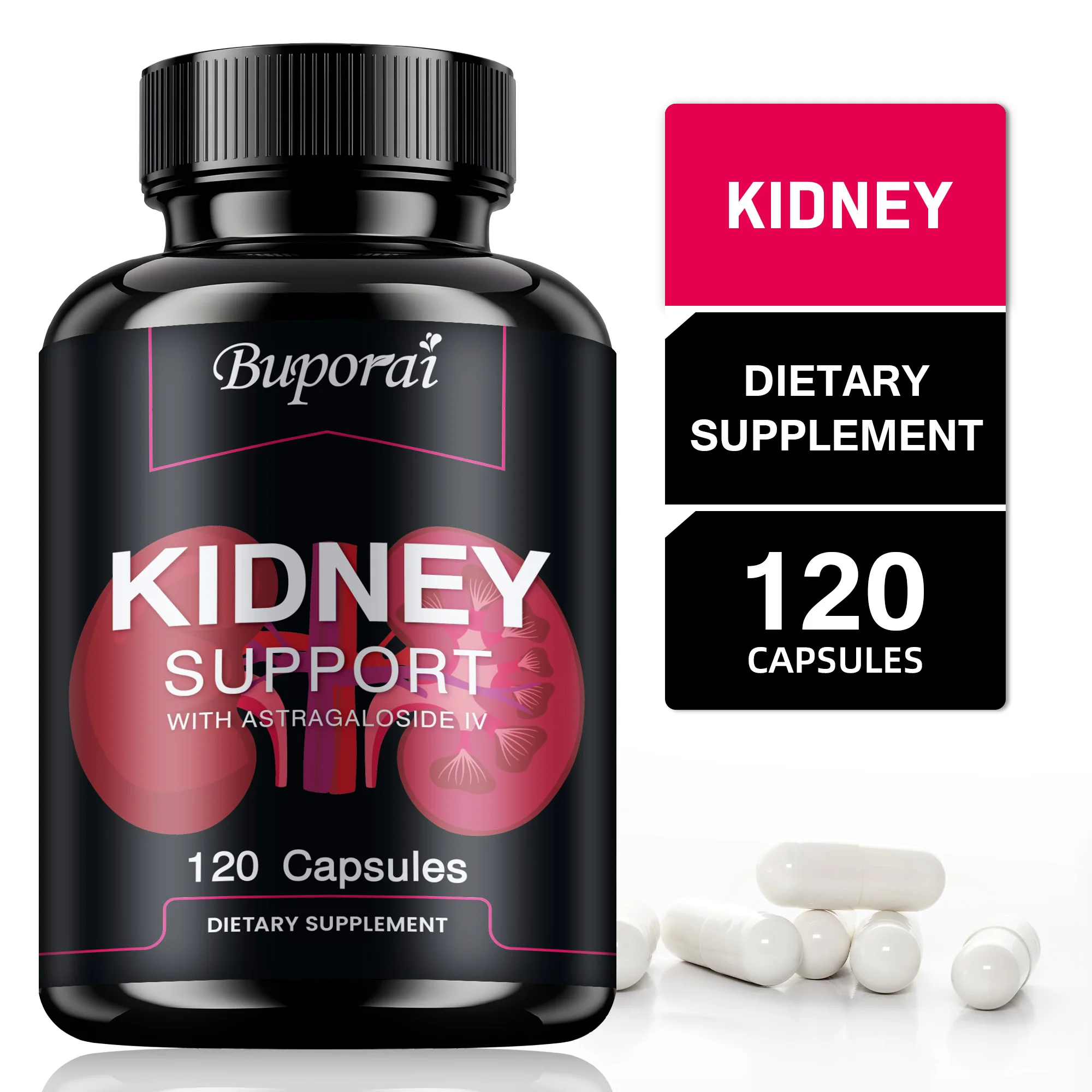 دعم الكلى - يساعد على تنظيف وإصلاح الكلى، ويقلل من التوتر والانزعاج، ويحسن صحة المسالك البولية، ويعزز الطاقة #1