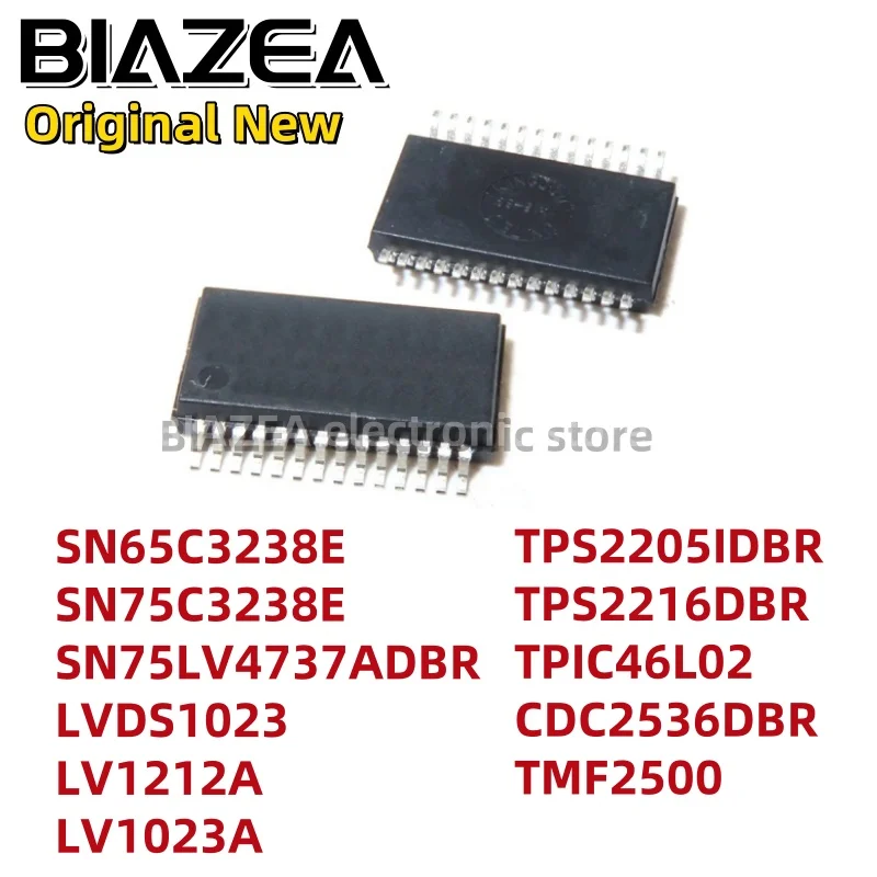 1piece SN65C3238E SN75C3238E SN75LV4737ADBR LVDS1023 LV1212A LV1023A TPS2205IDBR TPS2216DBR TPIC46L02 CDC2536DBR TMF2500 SSOP28