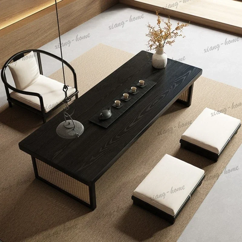 LJY Multi-functional Home Coffee Tables Vintage Bedroom Homestay Windowsill Coffee Tables Leisure Wooden Furniture Mesa MH40CJ