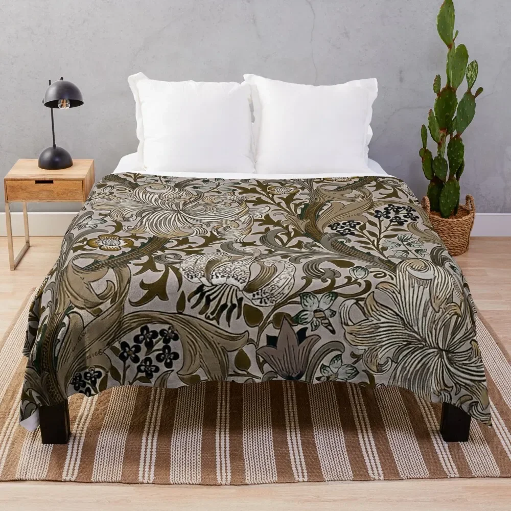 honeysucklea - William Morris fabric design Throw Blanket Giant Sofa Bed covers Blankets