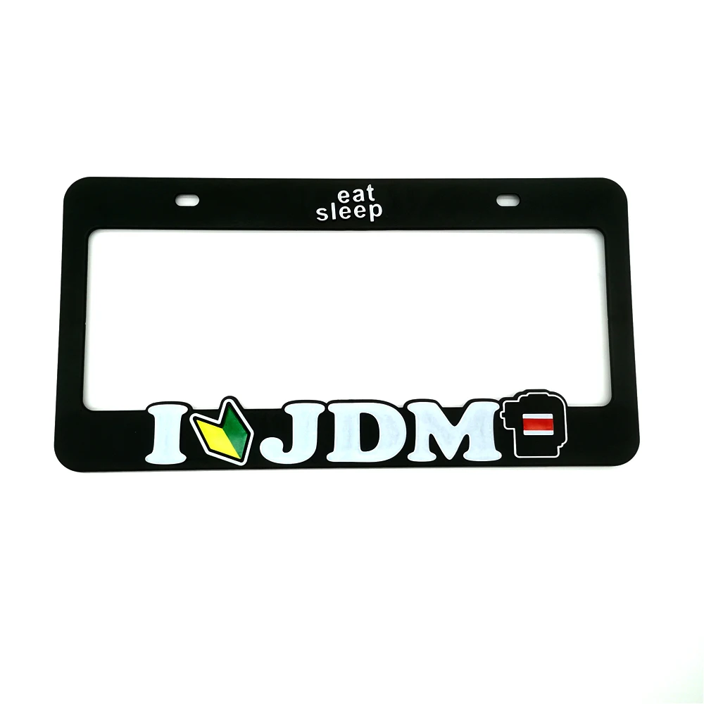 إطار لوحة ترخيص السيارة للزينة ، نمط ABS JDM القياسي في الولايات المتحدة الأمريكية ، إطار لوحة الأرقام الآلية ، الملحقات