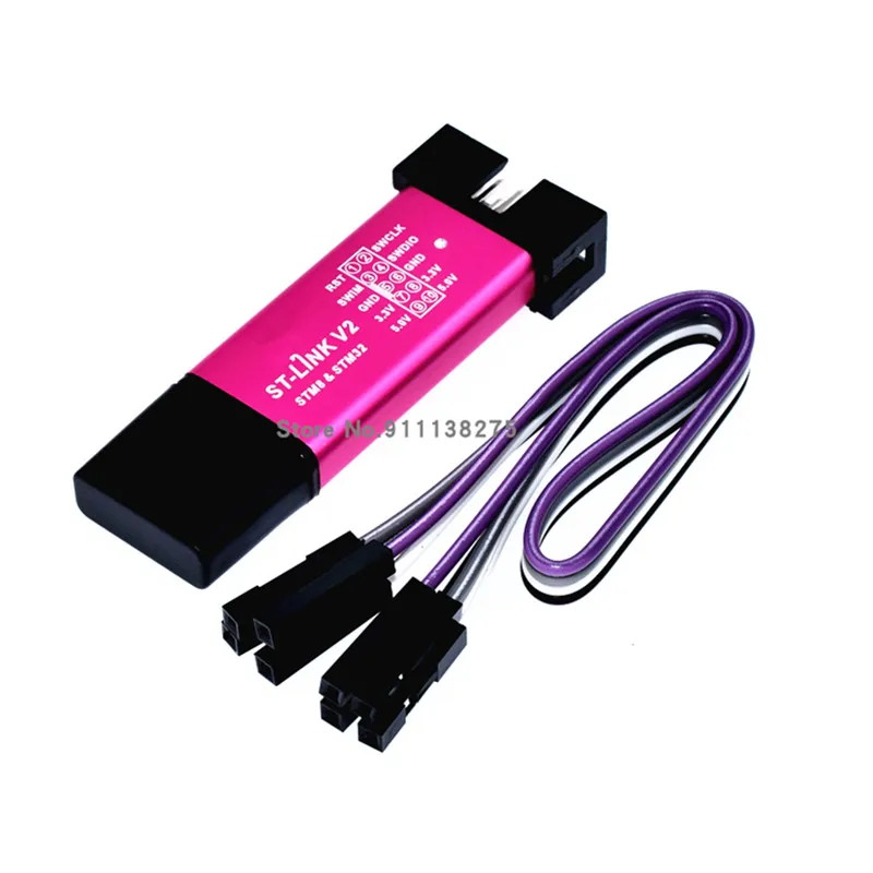 Programação de download do simulador ST-Link V2 stlink mini STM8STM32 STLINK com capa