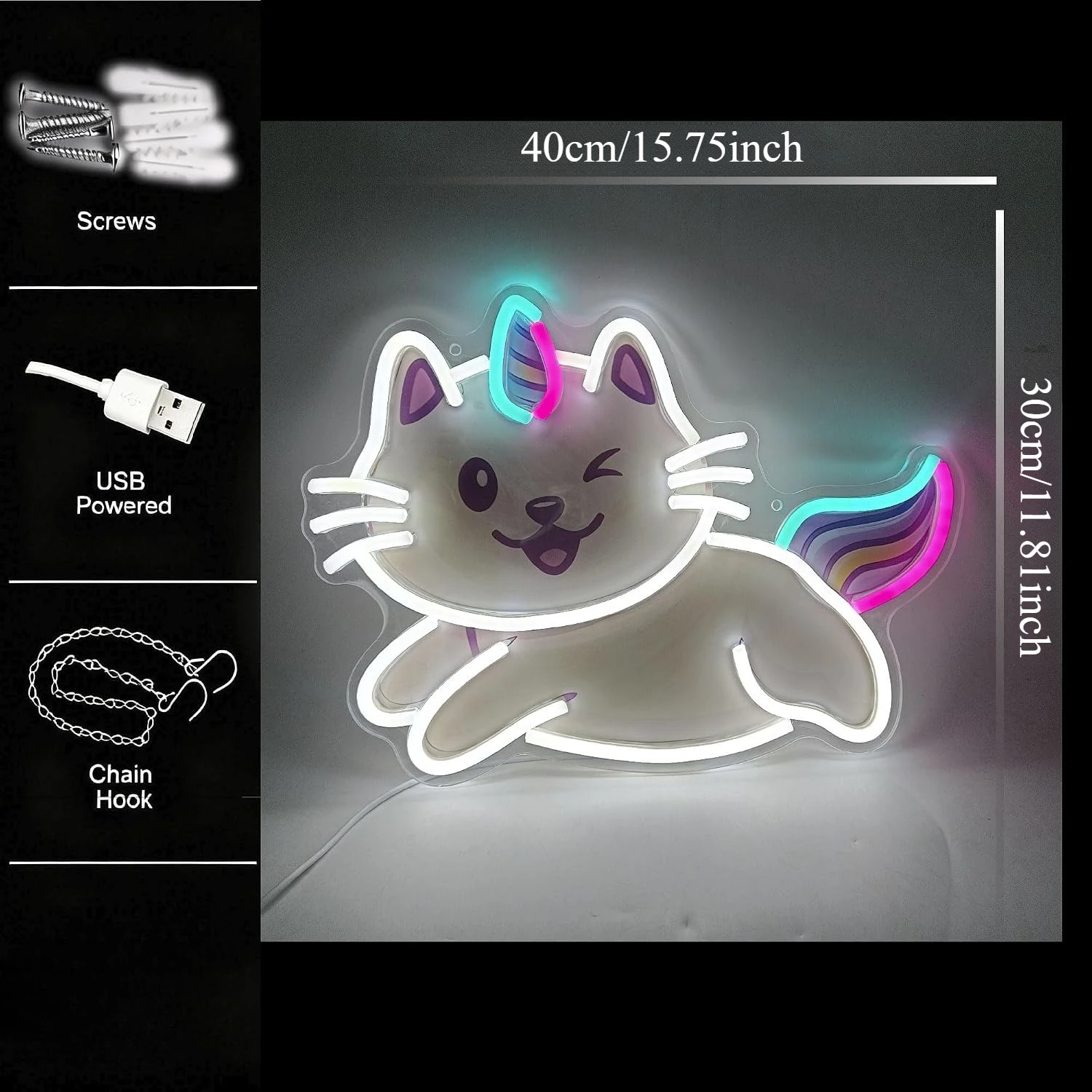 Cute Unicorn Cat Neon Sign LED - đánh giá và giá Neon Sign Party