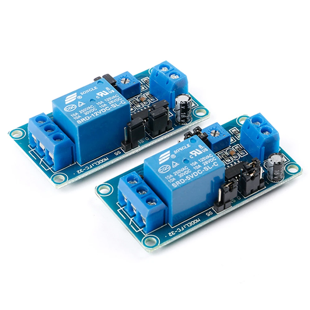 

DC 5V 12V Delay Relay Turn on/Turn off Relay Module 10A Switch Module with Timer Volt Timing Relay Board Time Delay Relay