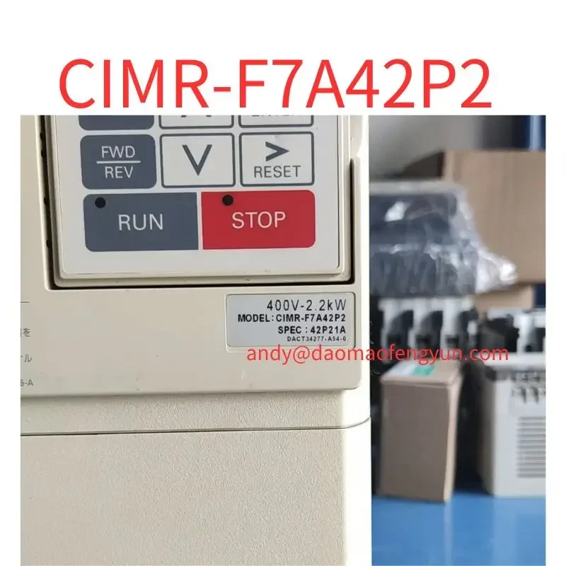 Second-hand F7 frequency converter CIMR-F7A42P2 2.2KW 380V  test OK