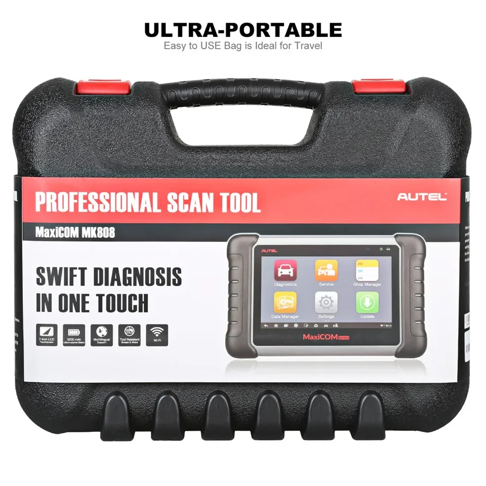 New launched Autel Best OBD Scanner MaxiCOM MK808 Car OBD2 Diagnostic Tool