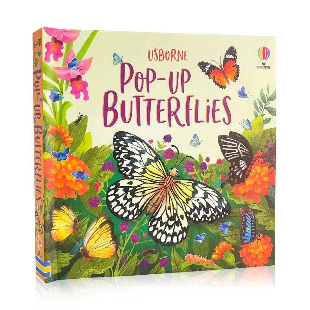 Imagem -06 - Usborne Pop up Butterflies Picture Books 3d Flap Leitura Livro de Aprendizagem Materiais Montessori Child Gift Inglês