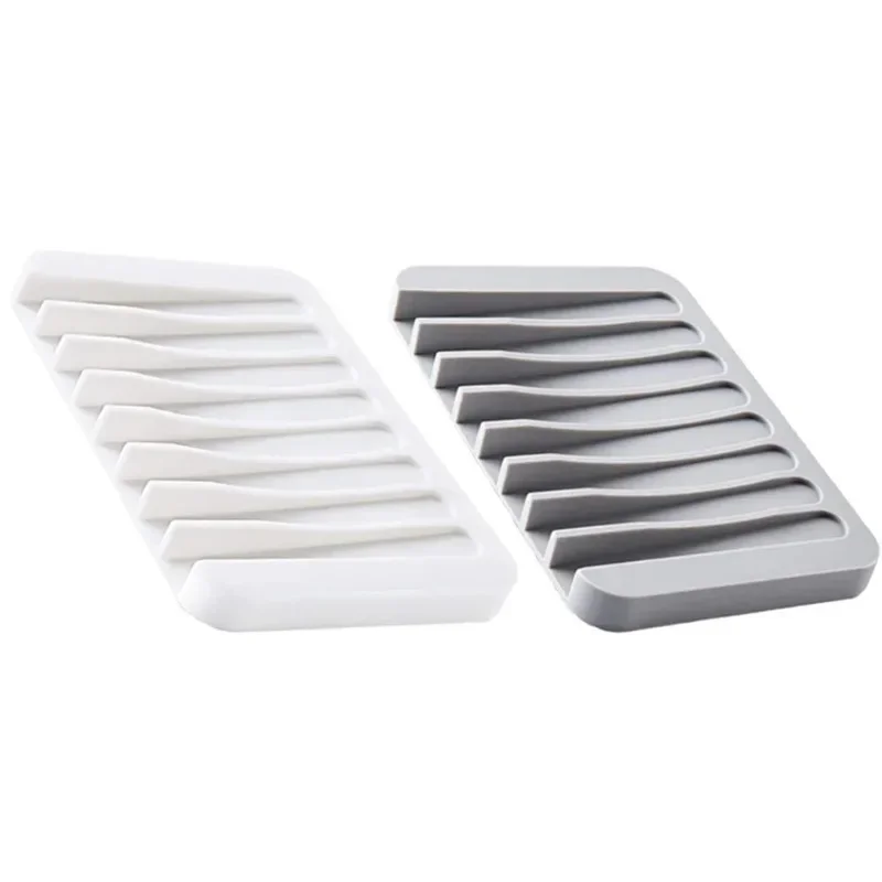 1 Pc High Quality Silicone Self Draining Soap Dishes Innovative Soap Holder Saver Silicone Soap Holder Anti Slip Pad