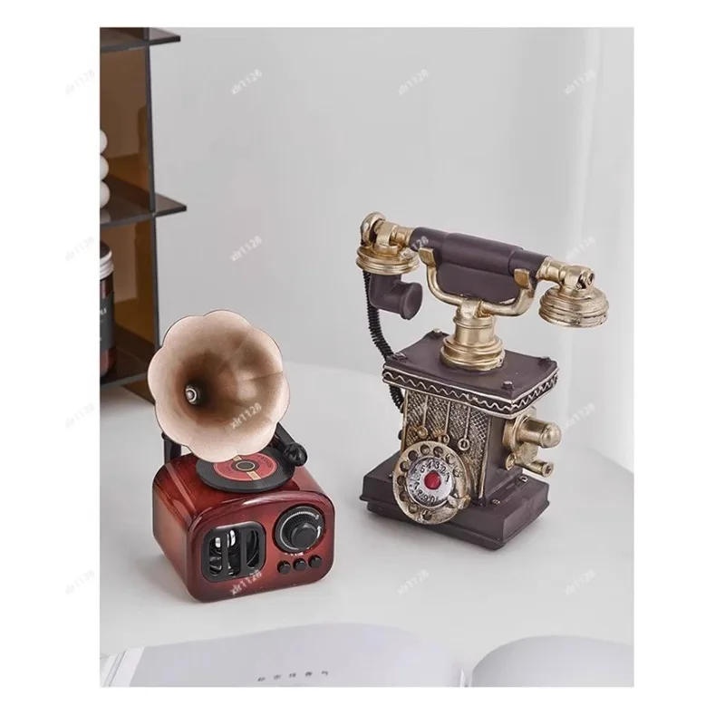 Vintage  Music Box Creative Retro Ornament Desktop Home Decoration