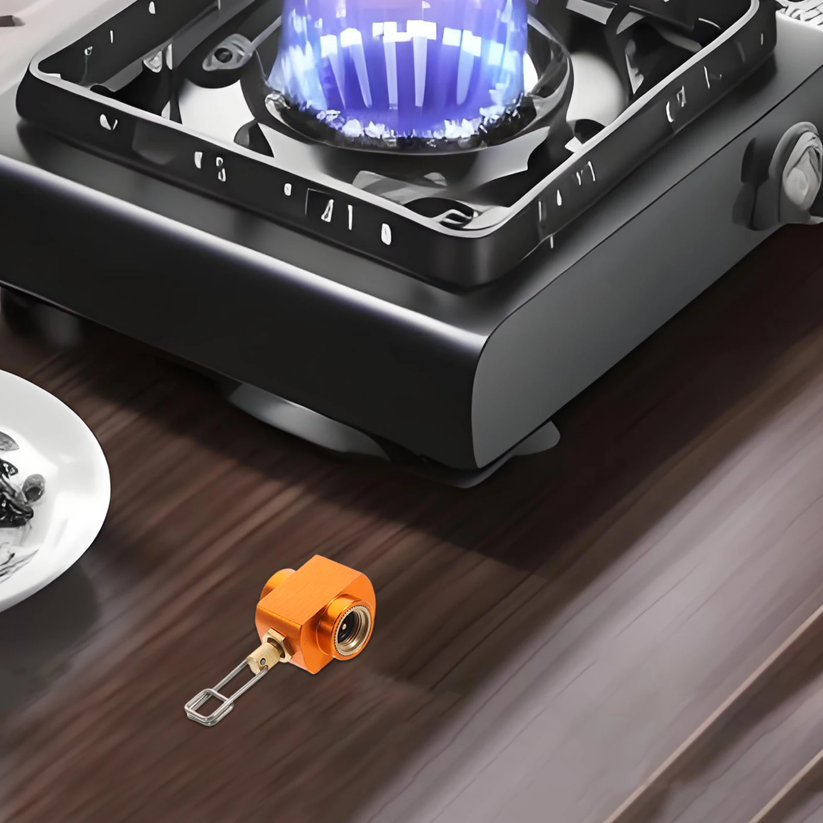 

Camping Stove Propane Adapter Valve Outdoor Gas Canister Refill Connector Portable Lightweight Durable Fuel Transfer Tool