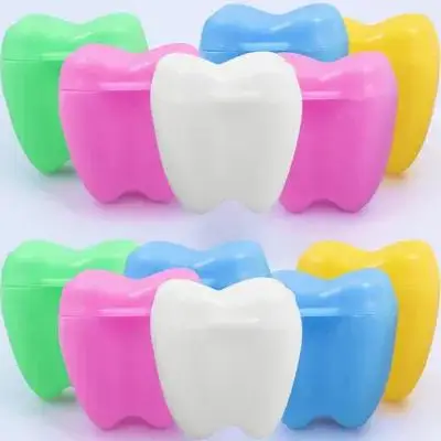 

12 шт., коробка для хранения детских зубов, прочный легкий контейнер на память для детей, практичный сборник потерянных зубов