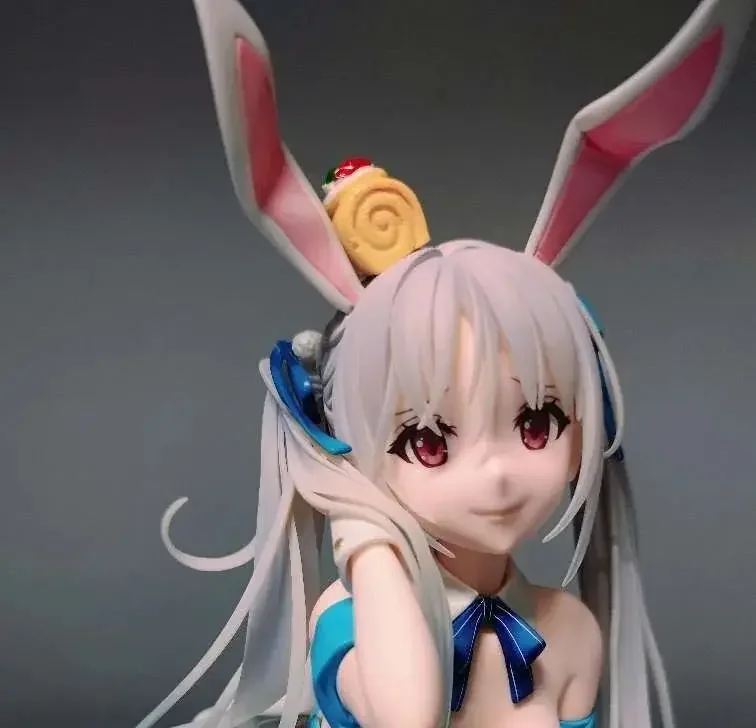 NSFW الأصلي ملزمة الأرنب فتاة كريس 1/4 أكوا الأزرق PVC عمل الشكل لعبة الكبار جمع Kawaii لطيف نموذج دمية الهدايا #3