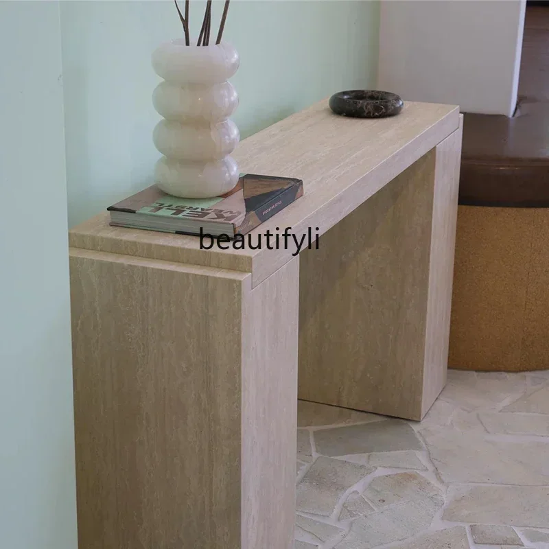 ss8350 Entry natural table, bar counter, travertine, household entrance table