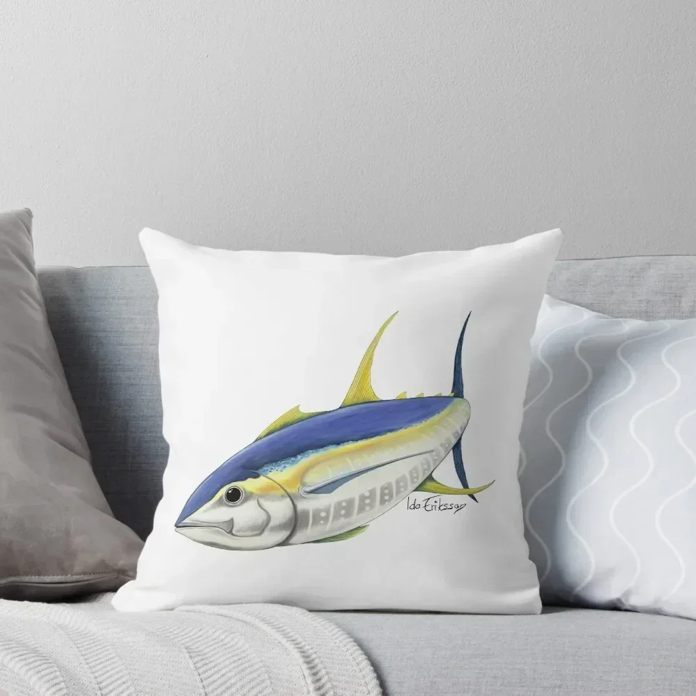

Yellowfin tuna Throw Pillow Sitting Cushion luxury covers Pillow Decor sleeping pillows pillow