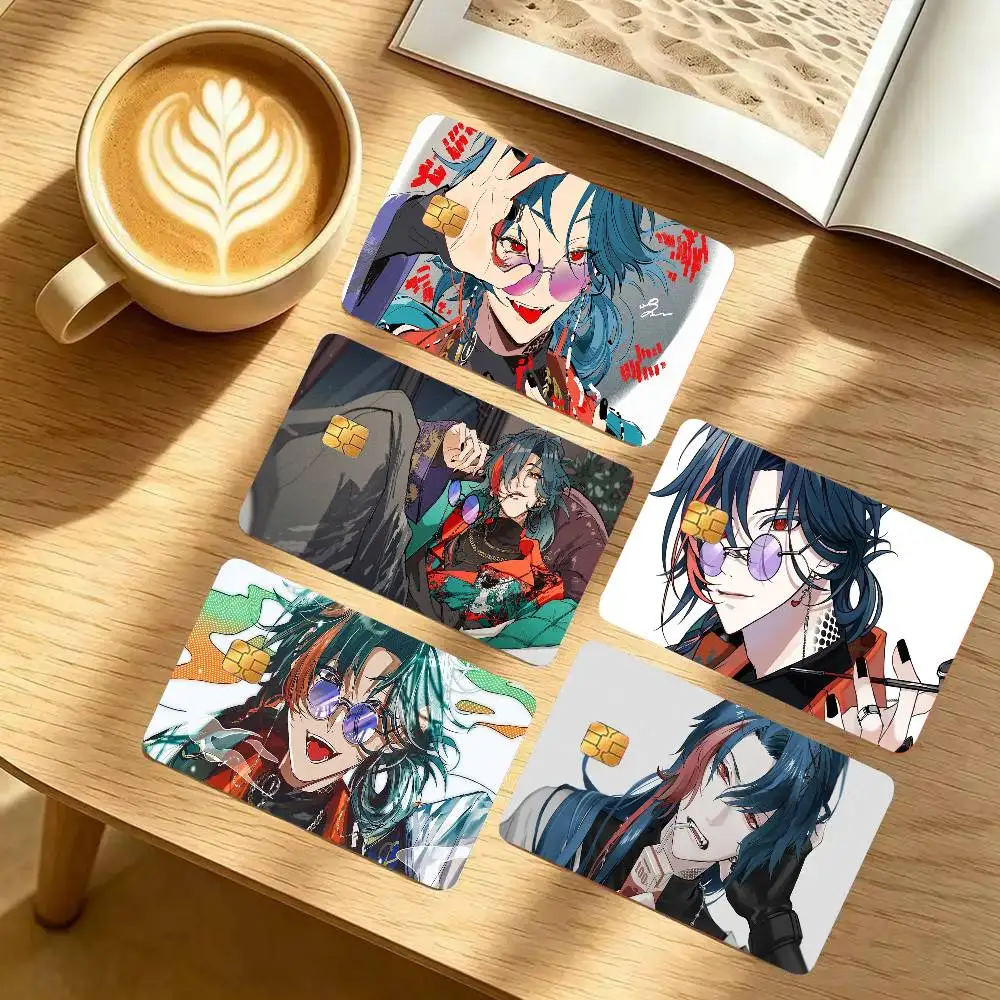 Kaisei Virtual Singer N-Nijisanji Card Sticker 4Pcs Credit Card Skin Anti Scratch Bank Debit Card Decal