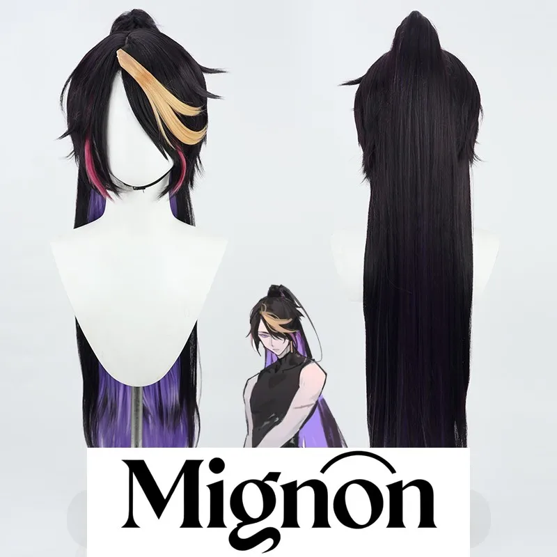 

NIJISANJI Vtuber Genderbend Shu Yamino Long Hair High Ponytail Cosplay Wig