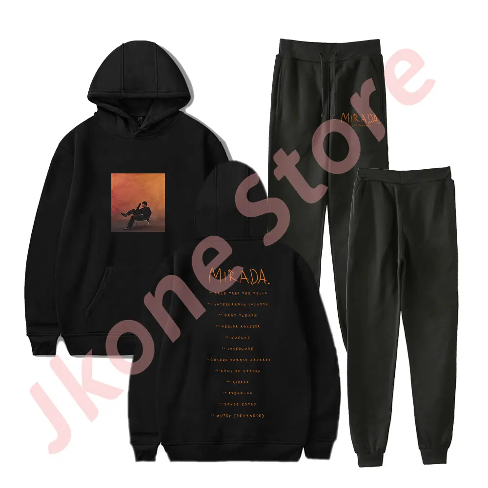 

Ivan Cornejo 2024 Mirada Tour Merch Hoodies Jogger Pants Set Winter Women Men Fashion Casual Sweatshirts