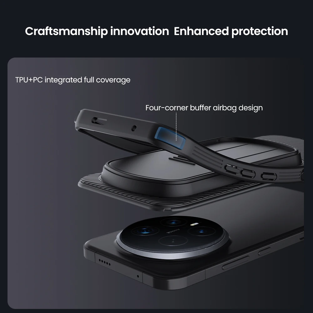 Für Honor Magic 8 Pro Hülle NILLKIN Passgenaue Hülle Camshield Super Frosted Shield Hülle Objektivschutzabdeckung für Magic 8 Pro – Detail 6