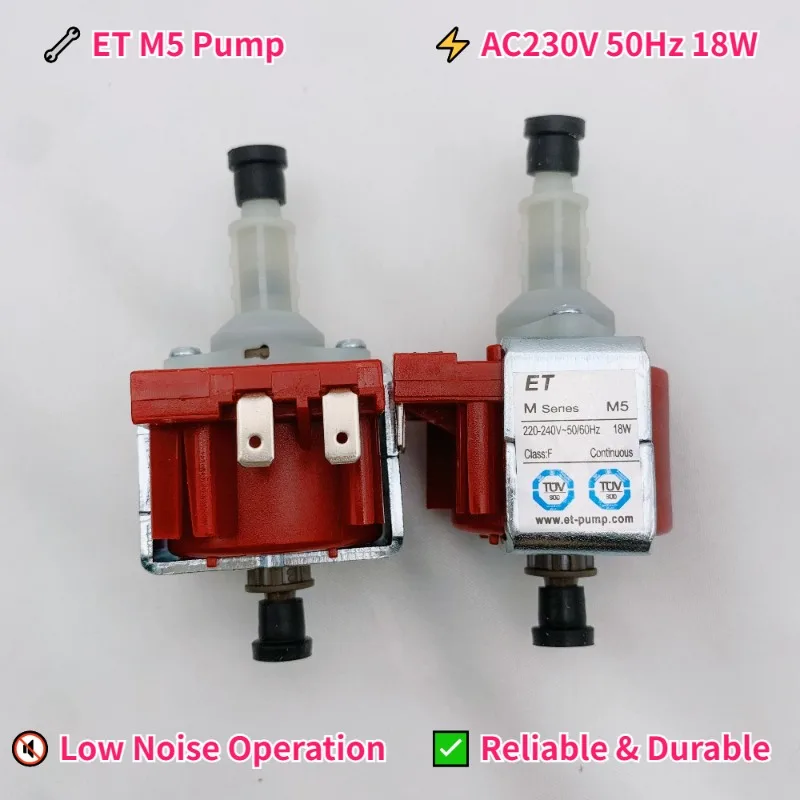 ET M5 Electromagnetic Pump AC230V 50Hz 18W - Self Priming Micro Water Pump for Steam Iron Oven