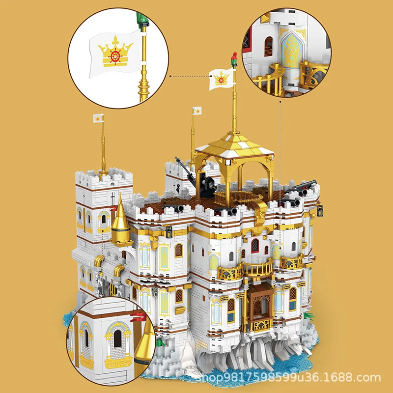 4168 قطعة مجموعة حوض الخليج الملكي لبنات مشهد البناء للأولاد ألعاب تعليمية هدية للأطفال أطقم منمذجة بناء مشهد الشارع