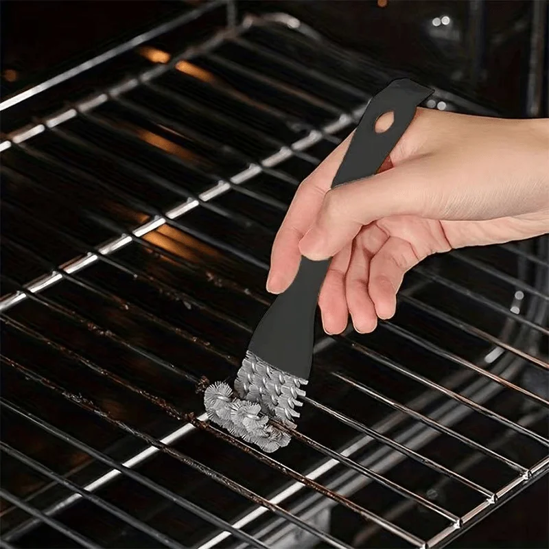 

BBQ Grills Cleaning Brush Grill Brush V-shaped Hooked Brush Scraper Multifunctional Barbecue Kit Net Cleaning Brush For Kitchen