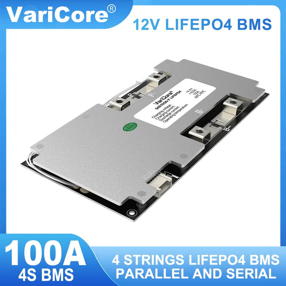 VariCore 4S 12V 100A BMS LifePo4 Car Start Power Balance Car Start Lithium Battery Protection Board