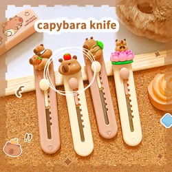 Hübsche ästhetische Briefpapier messer für Schule Taschen messer kawaii Briefpapier Messer Capybara Utility Messer niedlichen Box Cutter