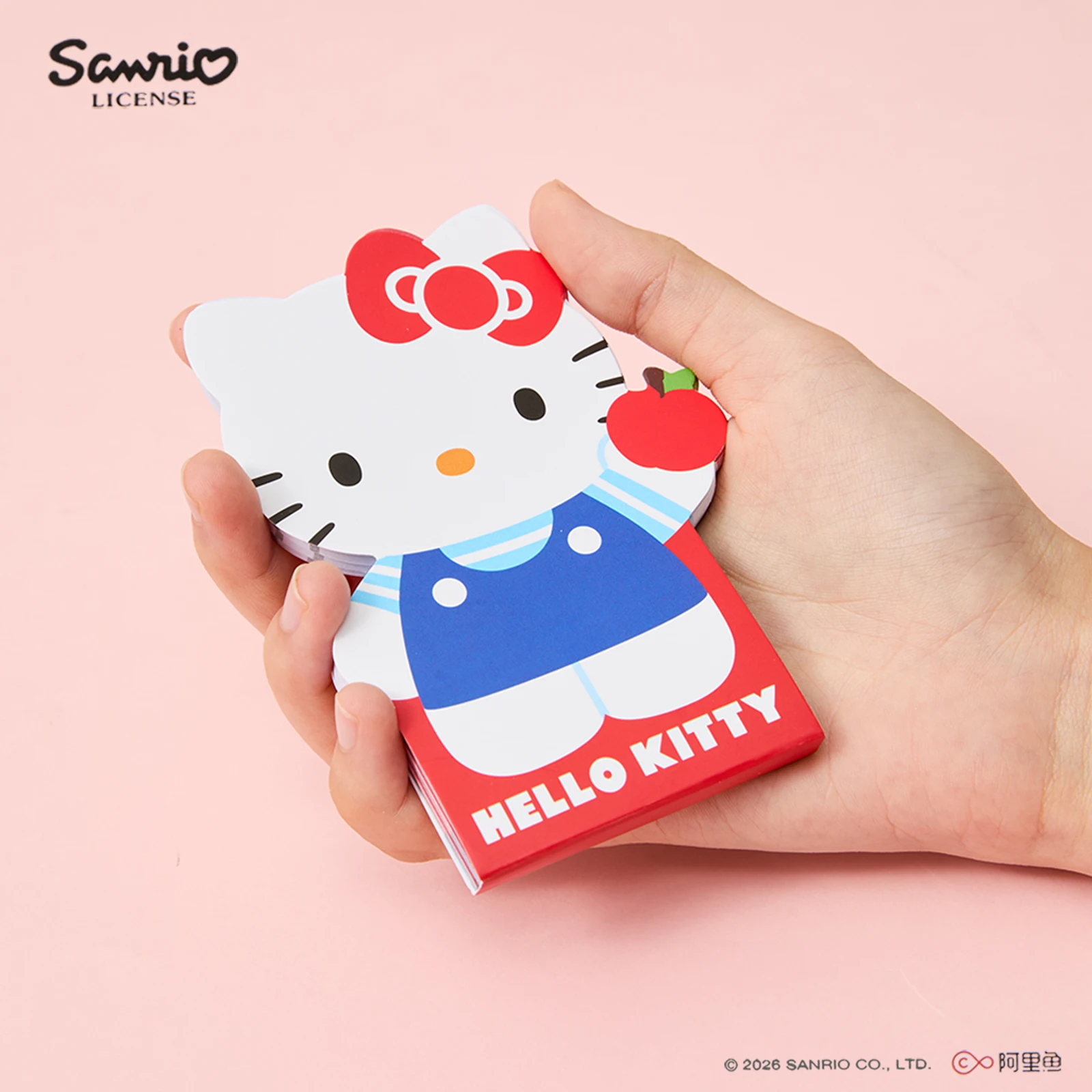 Hello Kitty Shaped Sticky Note Pad Red Blue Series Cute Memo Paper Bookmark Notepad School Office Stationery Writing Supply