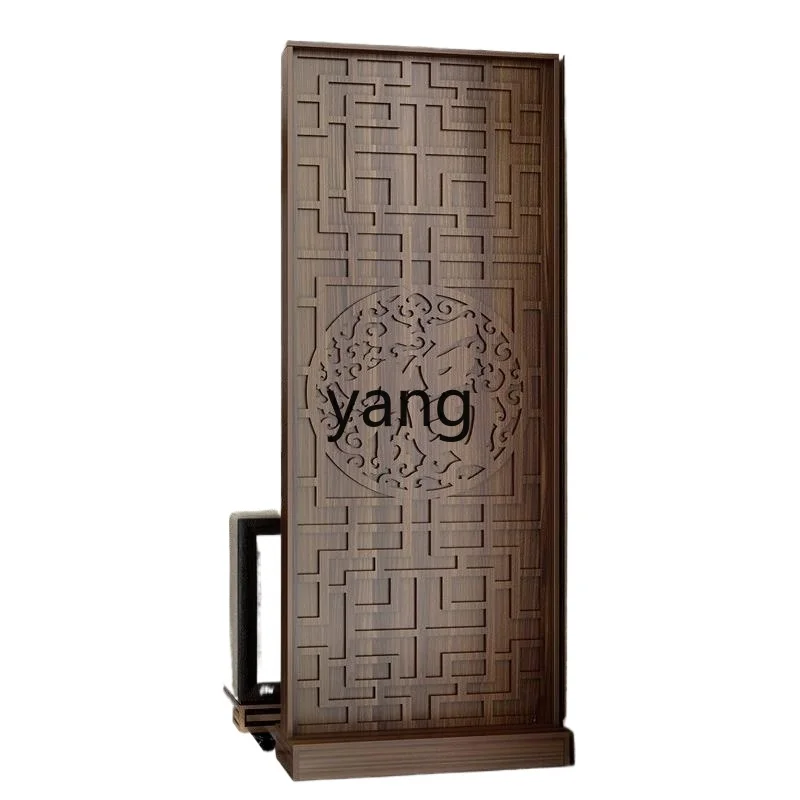 

Yjq Solid Wood Subareas Screens Entrance Cabinet Living Room Entrance against the Wall Not Transparent Full Cover Screen Cabinet