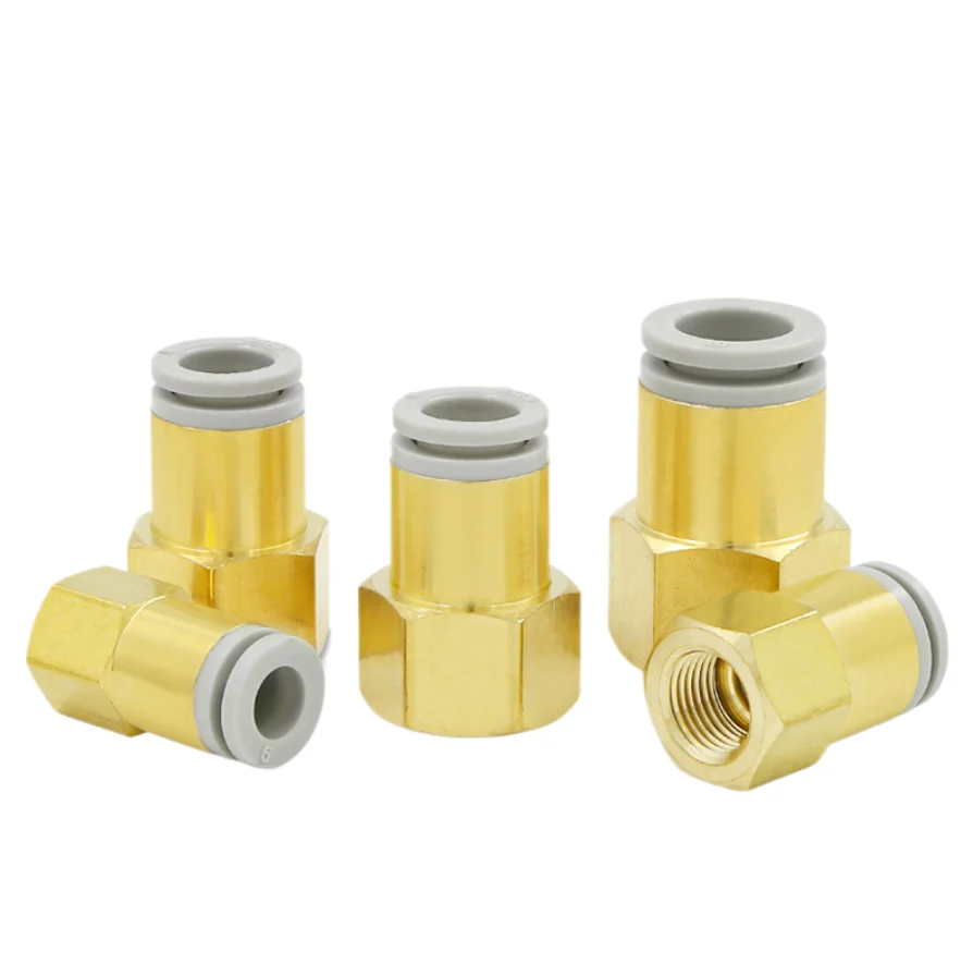 

5pcs Pneumatic air pipe quick plug internal thread direct through KQ2F 04/06/08/10/12-M5-01/02 03