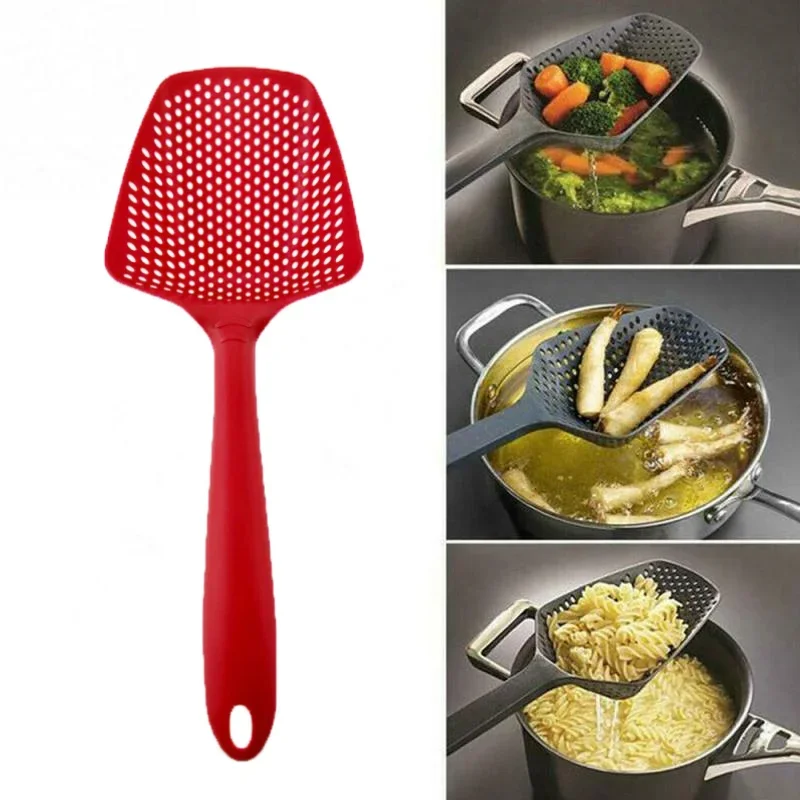 Large Colander Scoop Kitchen Accessories Scoop Drain Gadgets Strainer Veggies Eco-friendly Material Kitchen Tools