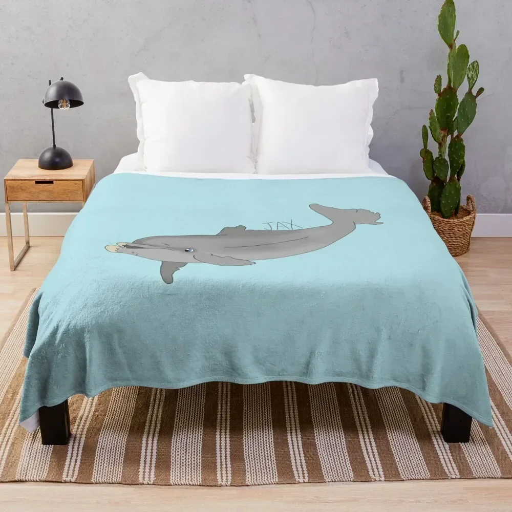 

Jax Dolphin Throw Blanket Thin Soft Blanket for Summer Night Sleeping