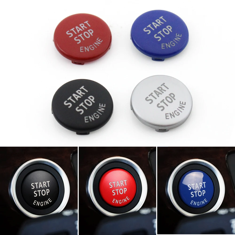 Engine Ignition Start Stop Switch Button Cover Decor For BMW 1 3 5 Series E87 E90 E91 E92 E93 E60 X5 X6 Z4 E84 E83 E70 E71 E89