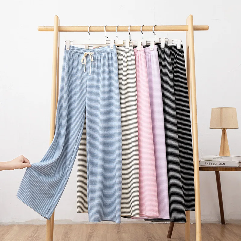 Wide Leg Pants Yellow Womens Winter Fleece-Lined Baggy Grunge Style Urban Office Commute Warmth Softshell Elastic Waistband 2025