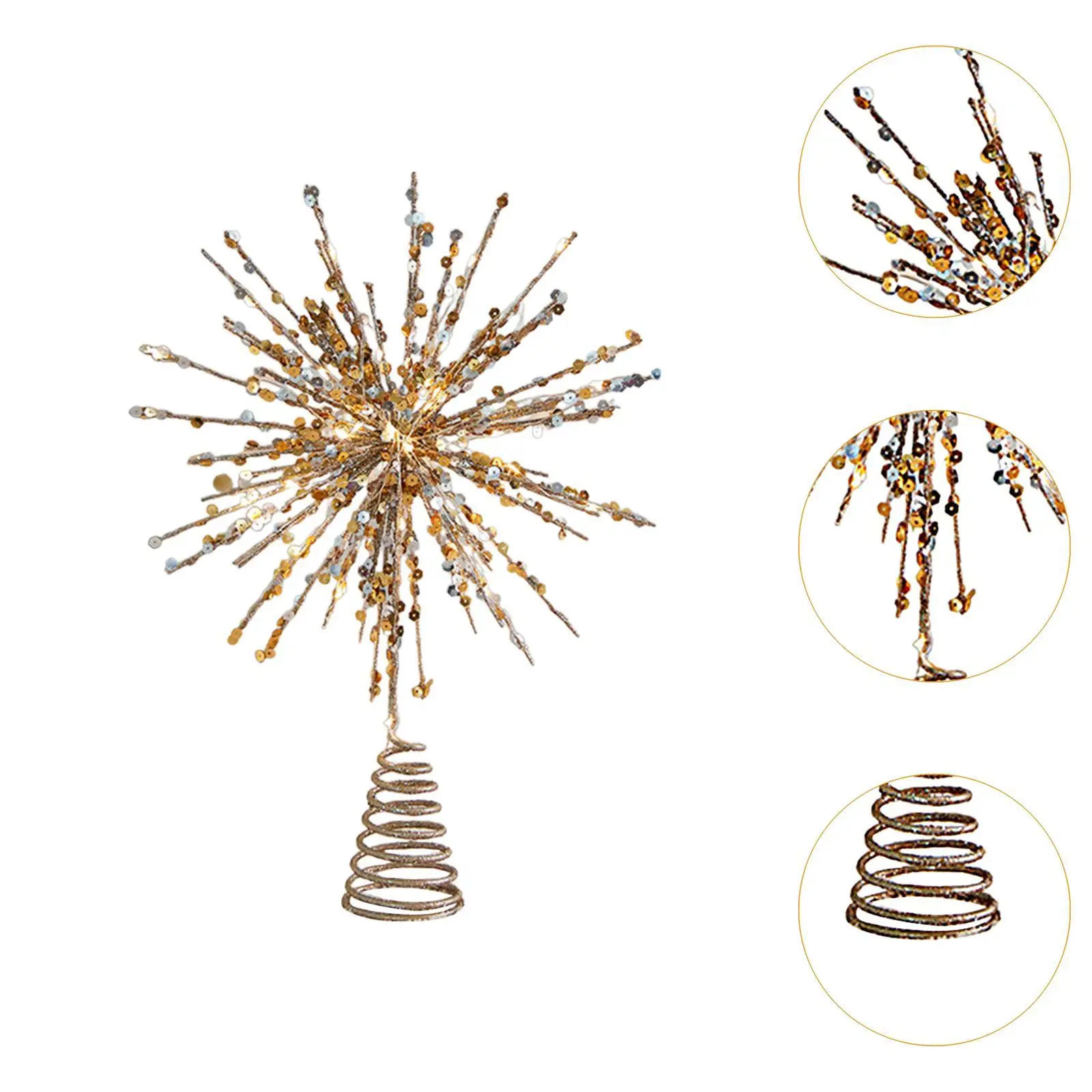 Kerstboom Topper Geschenken Feestartikelen Glittered Treetop