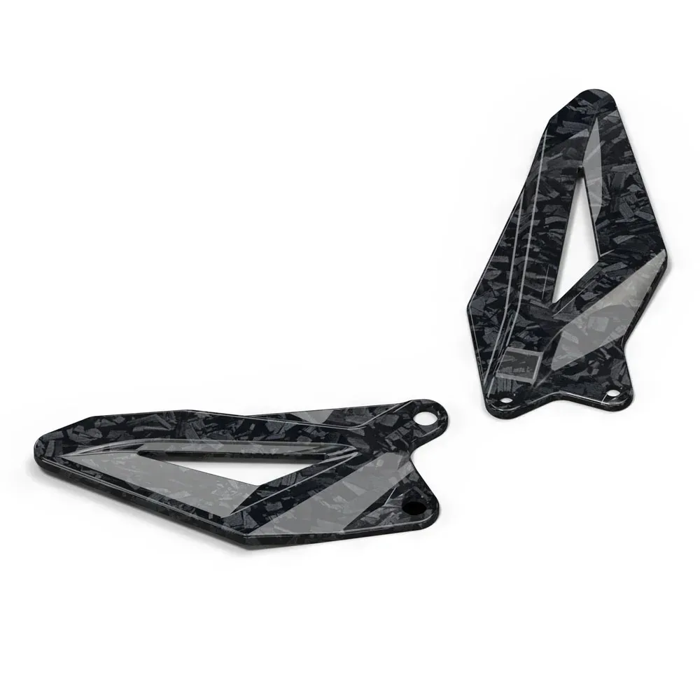 Heel Guard Plates Foot Rests For Kawasaki ZX-6R ZX6R 2009-2024 New Motorcycle Accessories Carbon Fiber Foot pedal Heel Guard