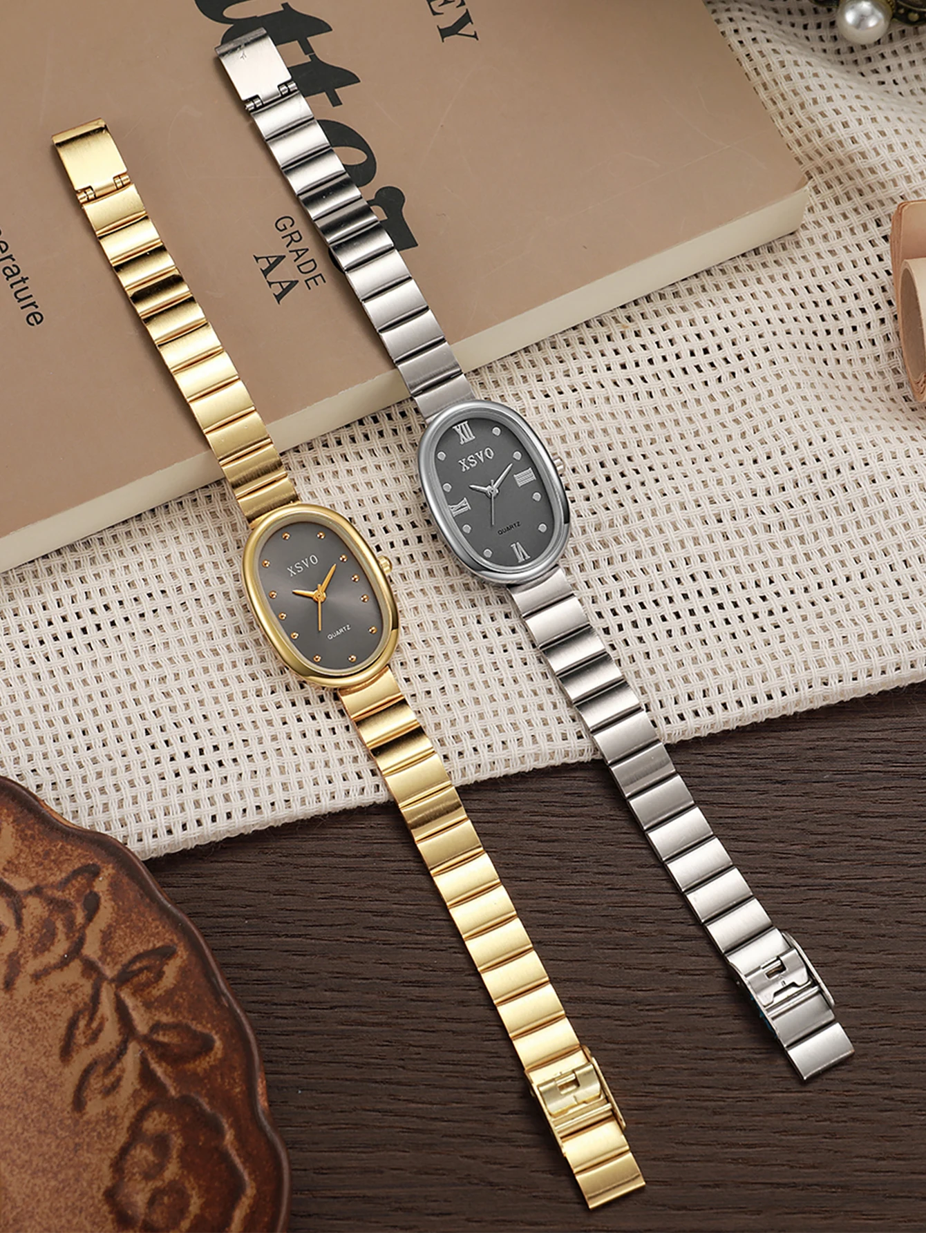 

Модные женские кварцевые часы с металлической текстурой в горошек, подходят для подарка на Рождество и Хэллоуин