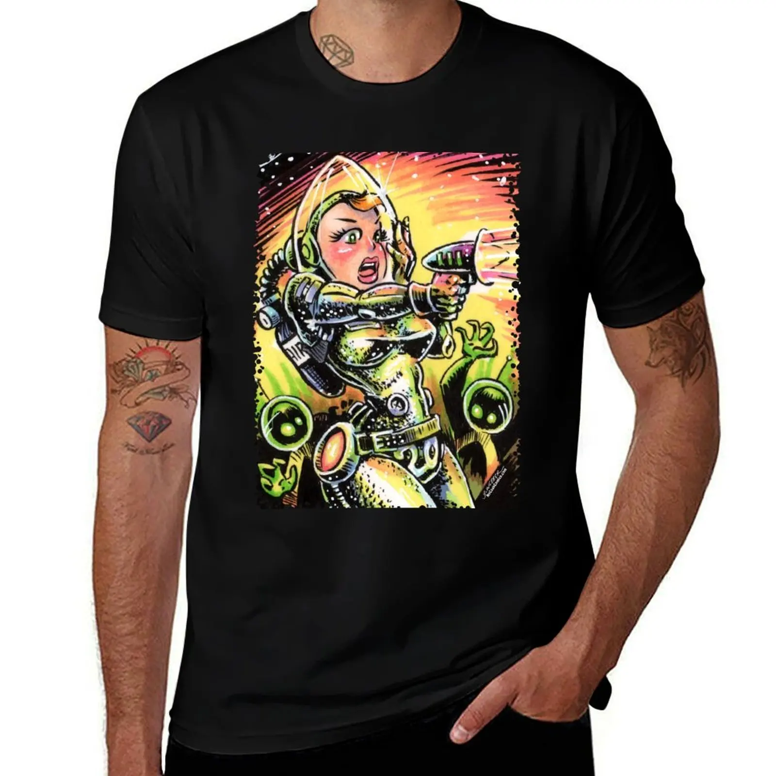 

Space Girl 20 T-Shirt g man t shirts for men graphic t shirts for man t shirts for man cotton soft T-Shirt