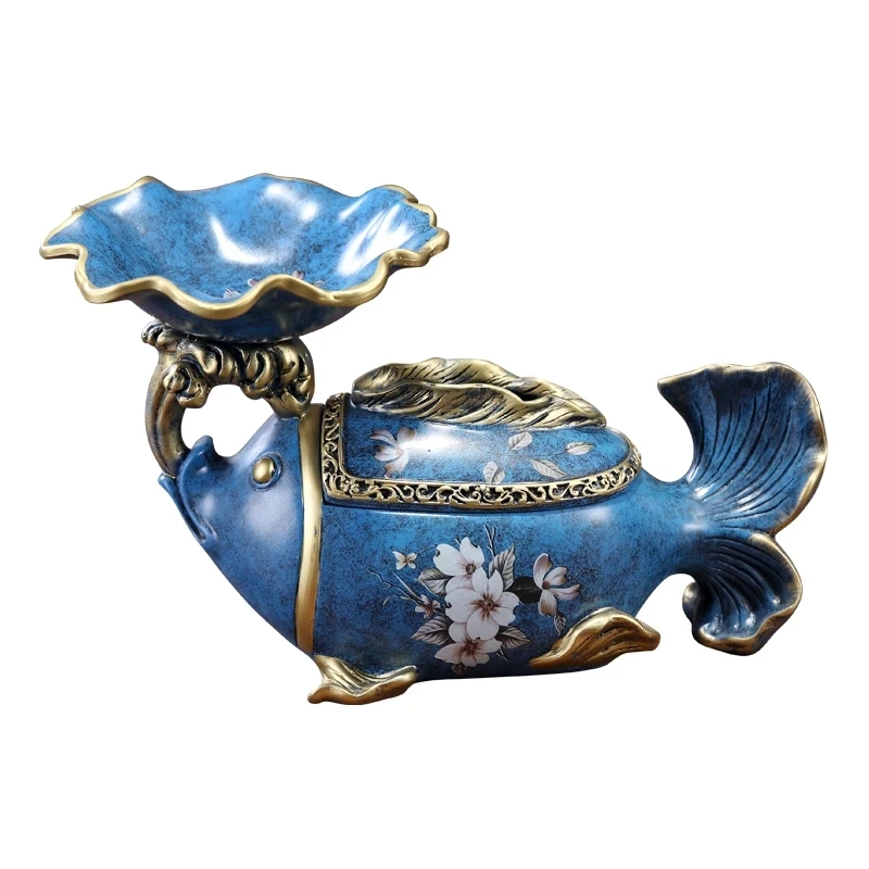 

The Desktop express it in Paper Box Home Living Room Creative Fish Decoration Paper Tea Table Key Storage Box