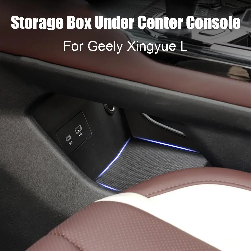 High-end Central Control Lower Storage Box TPE For Geely Monjaro KX11 Manjaro Central Armrest Organizer Auto Interior Accessorie