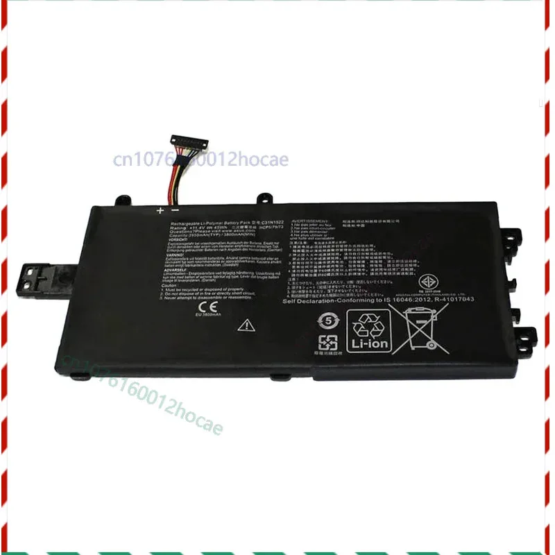 

Аккумулятор для ноутбука Asus C31N1522 Q553U Q553UB N593UB N593UB-1A серии 11,4 В 45 Вт