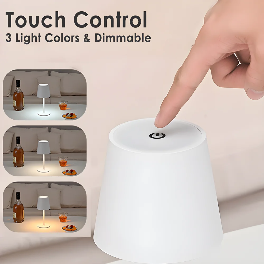 LED لمبة مكتب USB قابلة للشحن الجدول مصباح بار مطعم أجواء اللاسلكية اللمس زجاجة مصابيح Led أضواء ليلية لغرفة نوم الفندق