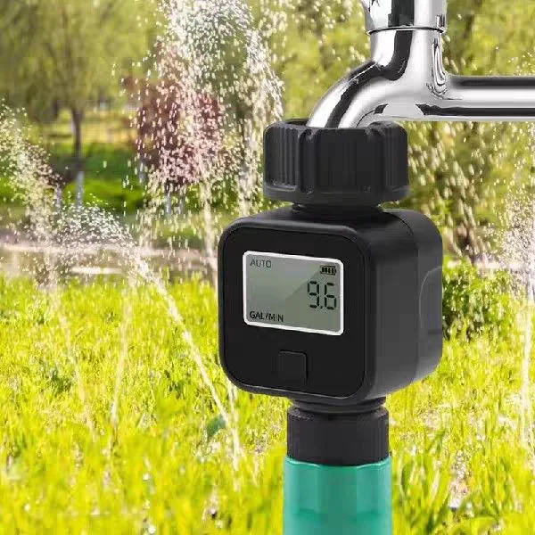 

New LCD Large Screen Water Flow Meter, Multifunctional Electronic Water Gauge