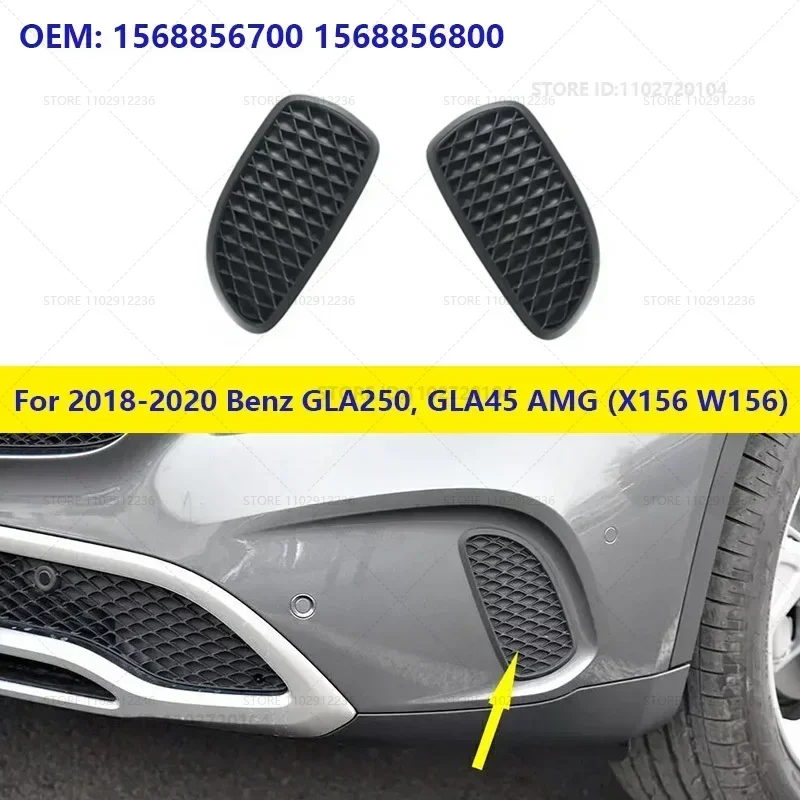 for Mercedes-Benz 2018-2020 GLA250, GLA45 AMG Front Lower Bumper Grill Girlle Grid Accessory 1568856700 1568856800