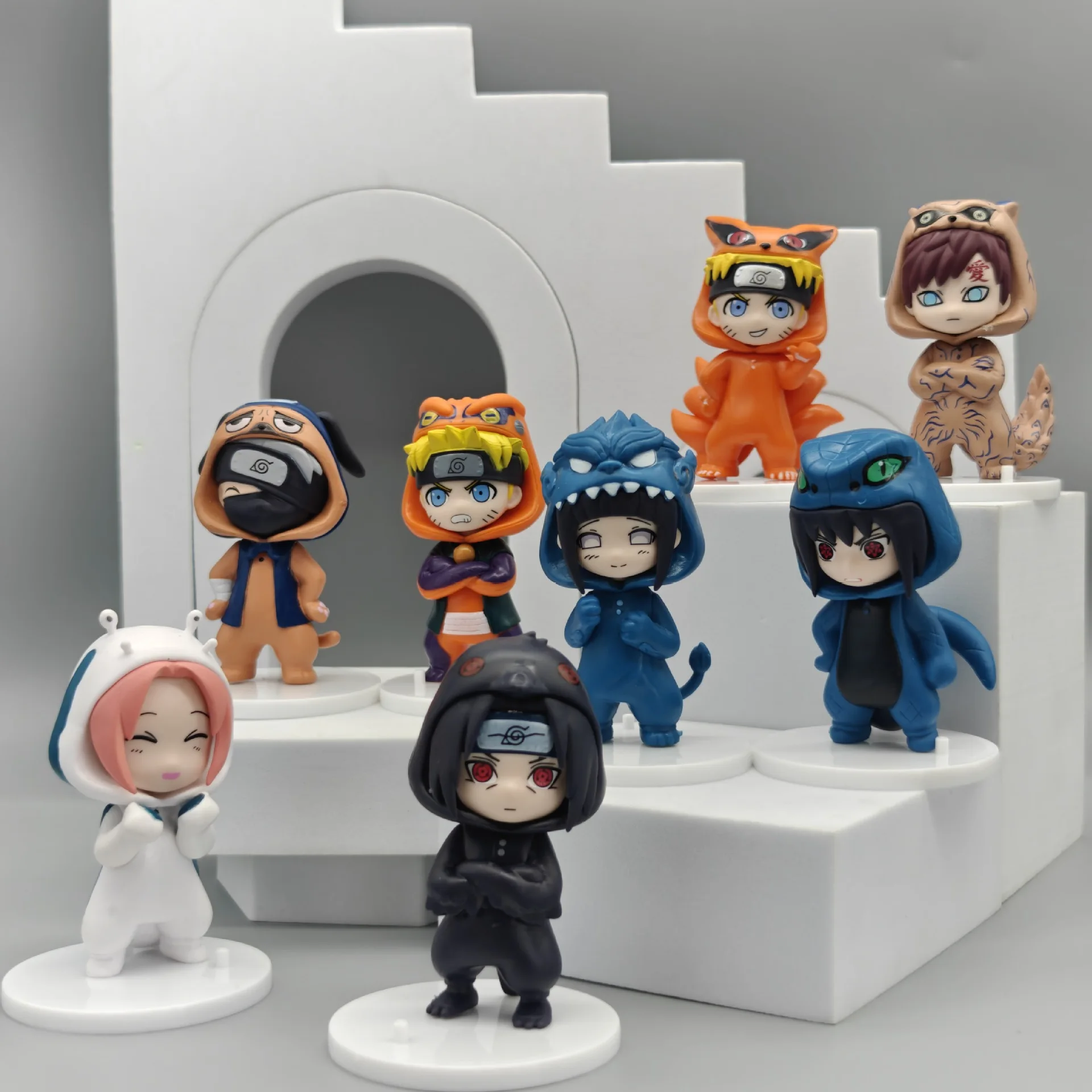 2025 CALIENTE NUEVA serie Naruto Bnfigureq caja de pijamas figuras de acción ciegas modelo Sasuke Kakashi diseño de disfraz decoración regalo juguete