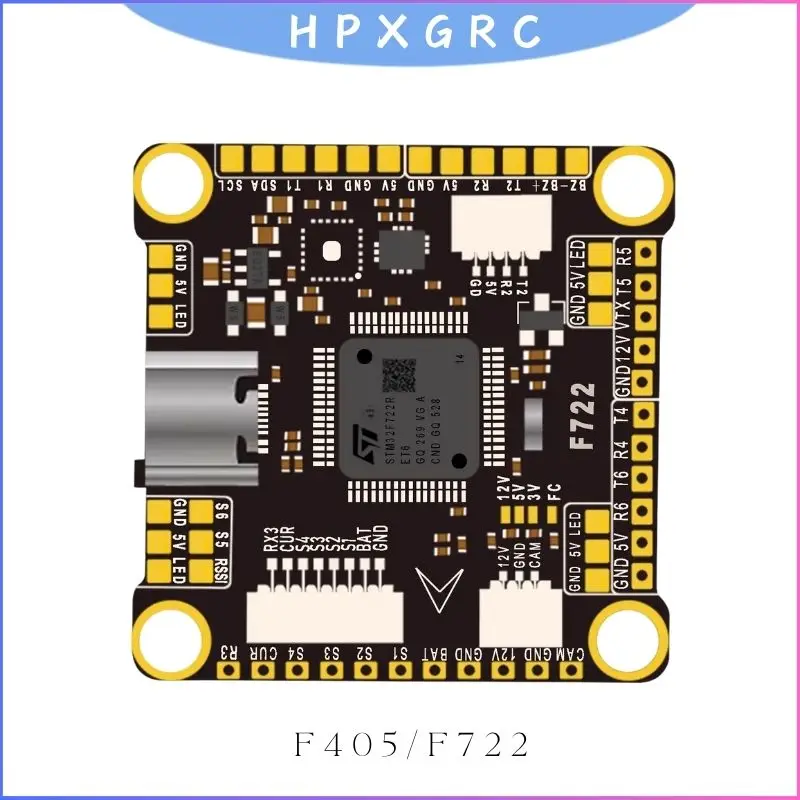

HPXGRC F405 F722 Flight Stack 55A ESC, ICM-42688-P Gyro 16MB Black Box Plug & Play for Racing FPV Drone DIY Build Parts